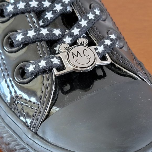 Converse X Miley Cyrus Chuck Taylor All Star Ox Patent Leather 563720C Black - Picture 7 of 9